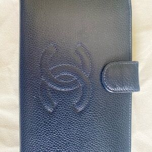 CHANEL Timeless long wallet with kiss lock coin pouch